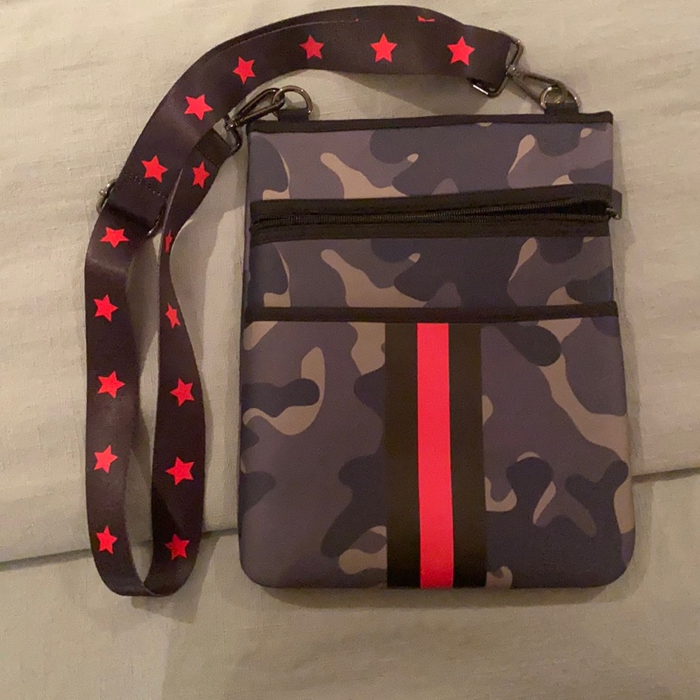 Neoprene Camo Crossbody Bag